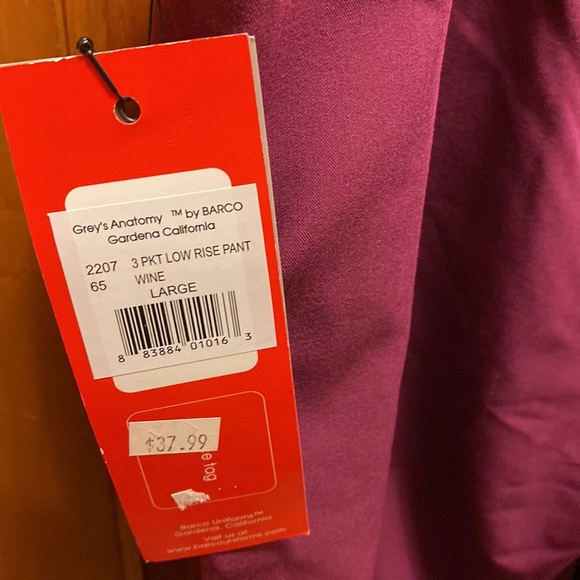 NWt Greys Anatomy 3 Pocket Low Rise Pant - Picture 10 of 12